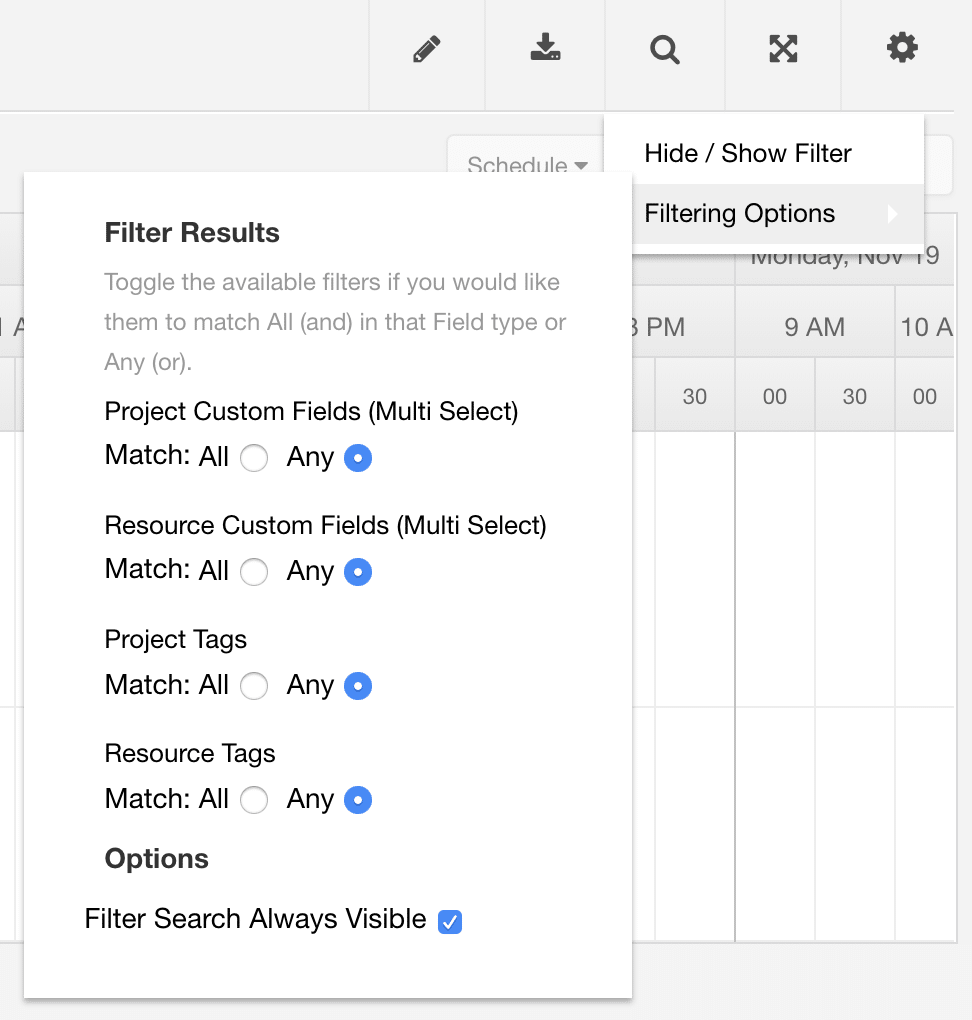 Filter Search