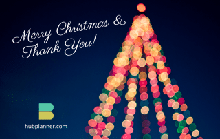 Merry Christmas & Thank You from Hub Planner