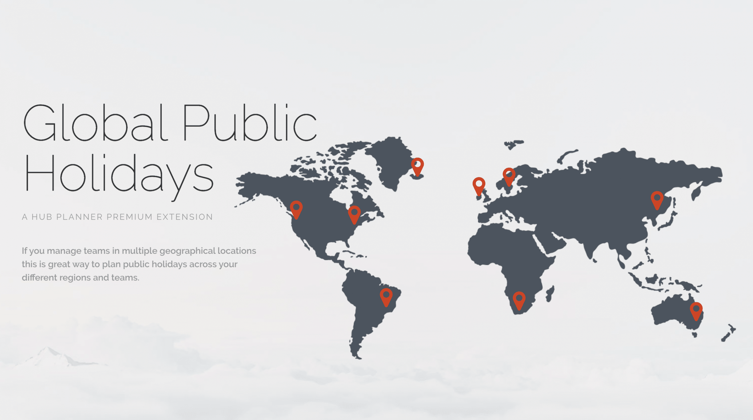 Global Public Holiday Calendars Extension by Hub Planner