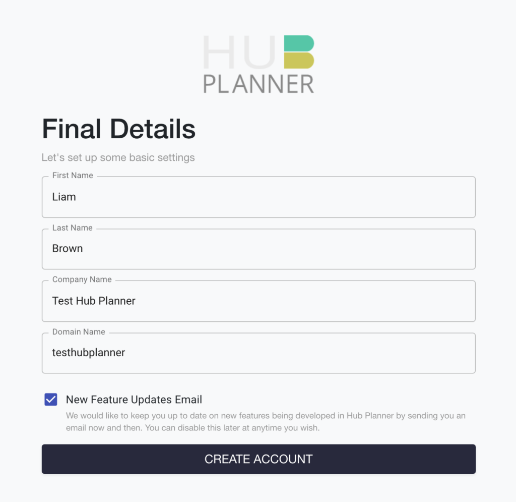 Hub Planner Login Help