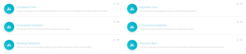 Resource Reports Hub Planner
