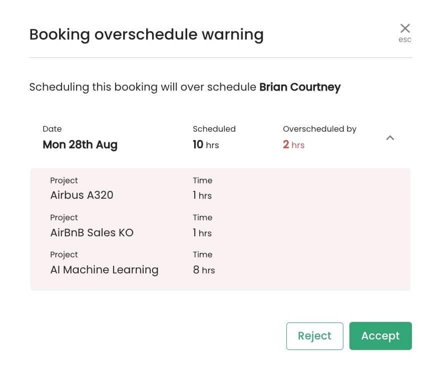 over-scheduling-warning-hub-planner