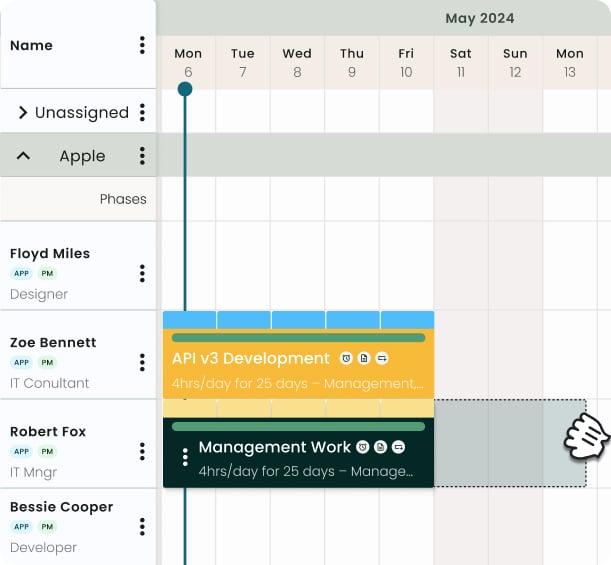 Hub Planner Resource Management