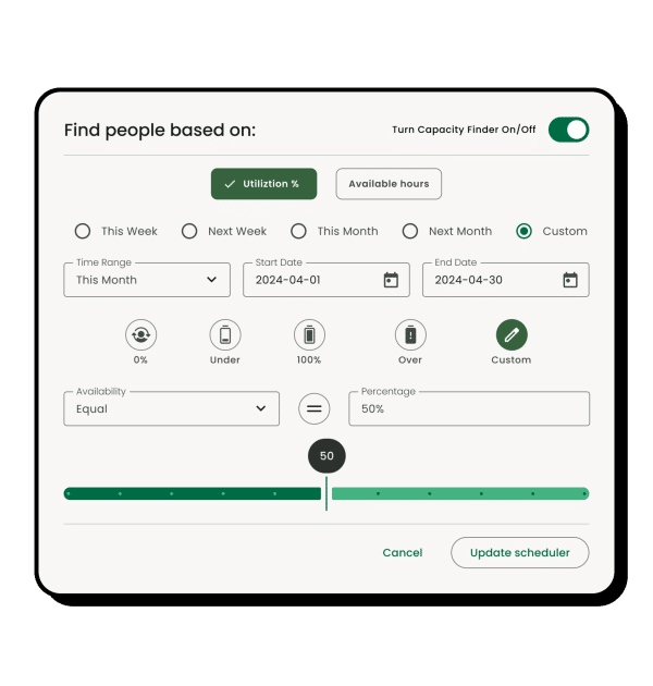 Hub Planner Capacity Planning Hero