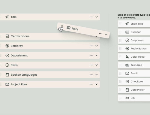 Custom Fields: Customize your resourcing to work the way you do